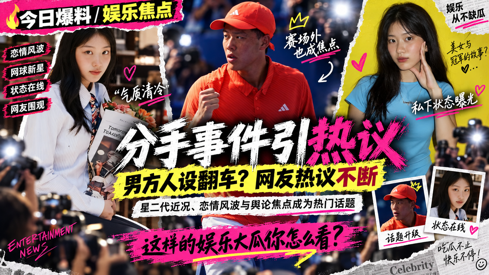 【明星黑料】香港歌王 陈奕迅 女儿 陈康堤 与网球手黄泽林分手事件 男方海王人设实锤